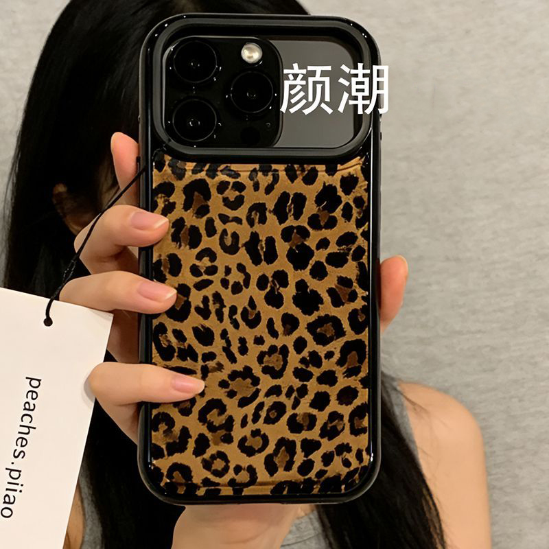 Phone Cases Brown - Ins estilo coreano marrom leopardo impressão