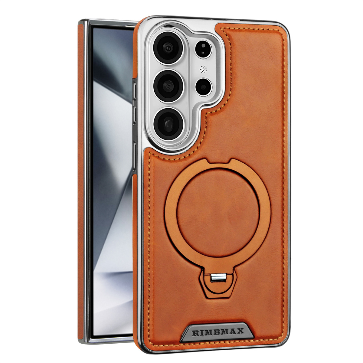 Ring Stand Case - Capa de Telefone em Couro PU