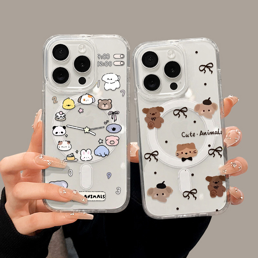 Phone Cases Magsafe - Bonito dos desenhos animados animais caso