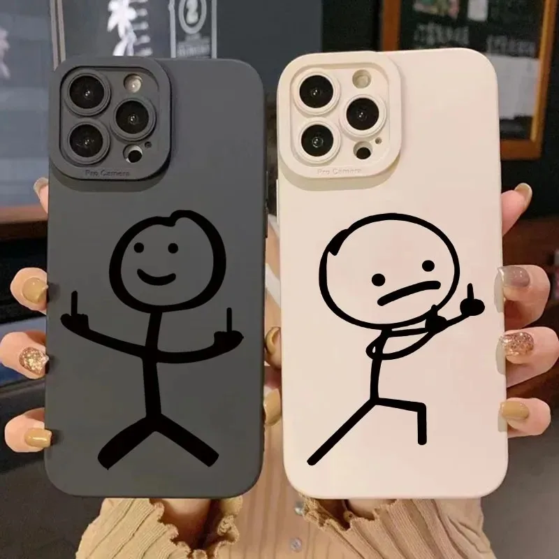 Phone Cases Store - Capa de Silicone Fosca com Desenho