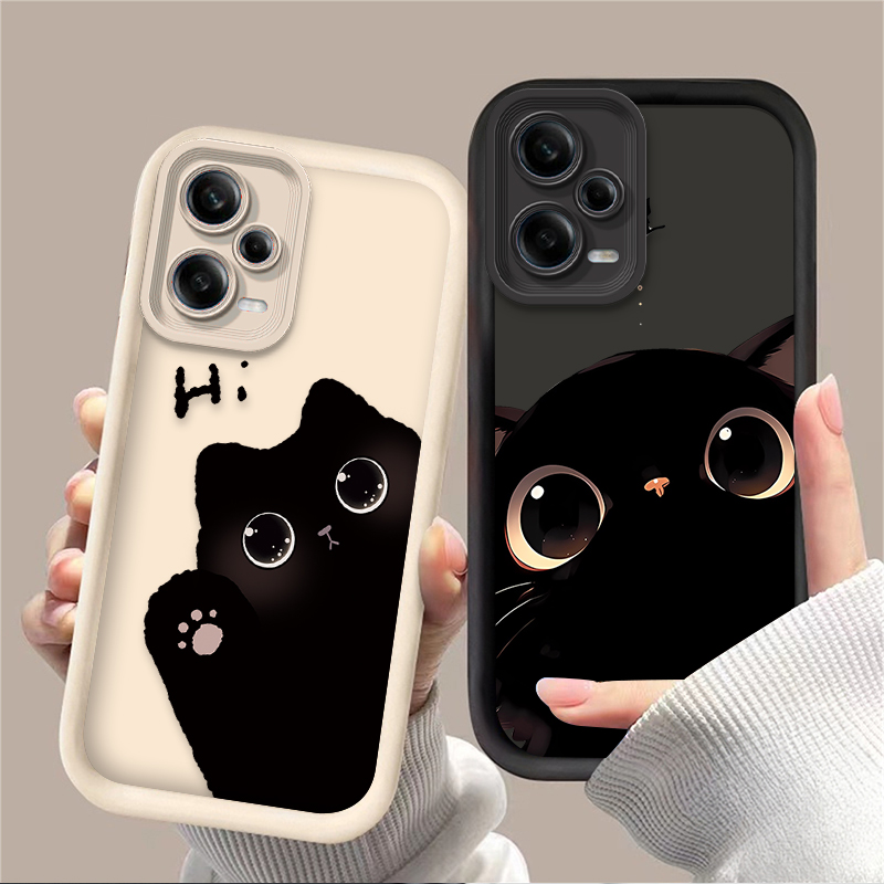 Phone Cases Silicone - Adorável gato de olhos grandes caso