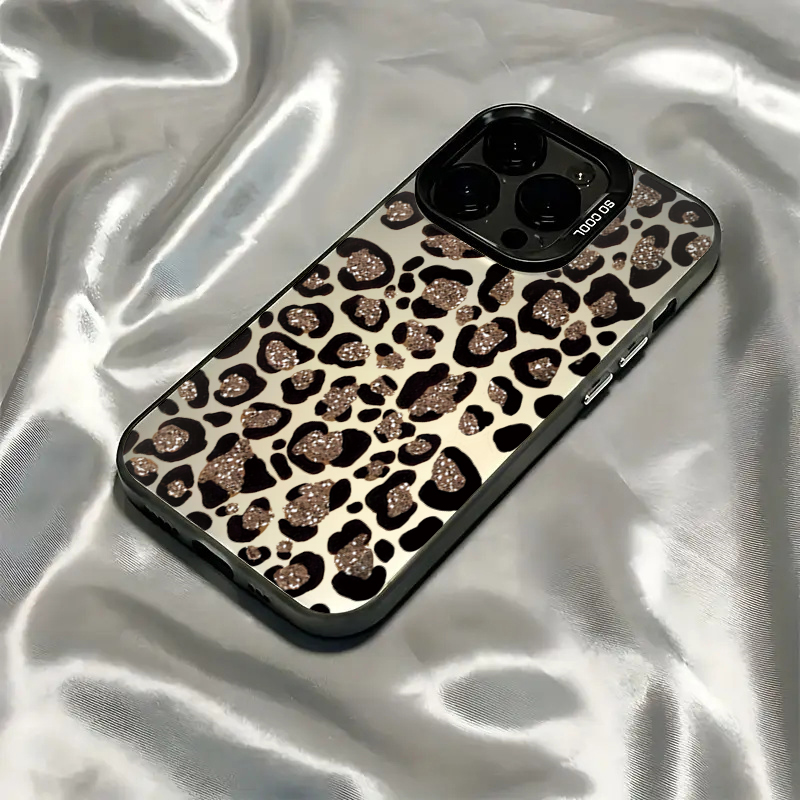 Phone Cases Leopard Print - Capa de telefone minimalista e elegante
