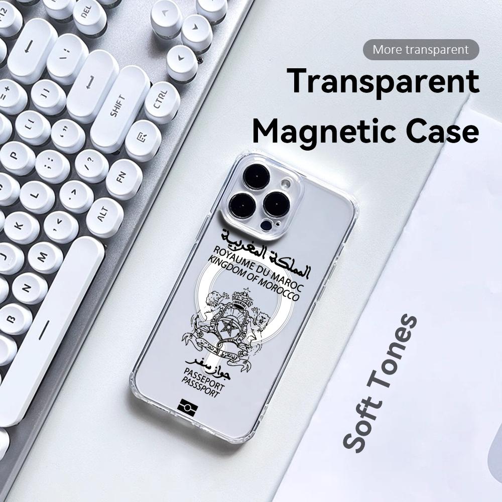 Phone Cases Magsafe - Capa de Celular Transparente com Design