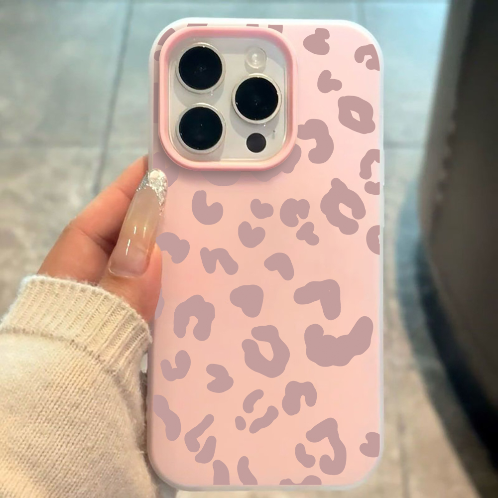 Phone Cases Leopard Print - Capa de Silicone com Estampa de