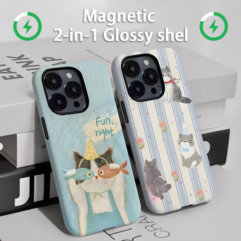 Phone Cases Store - Gatos e cães bonitos caso de