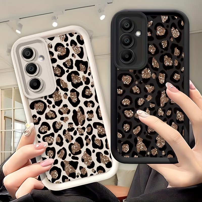 Phone Cases Leopard Print - Capa de Silicone com Estampa de