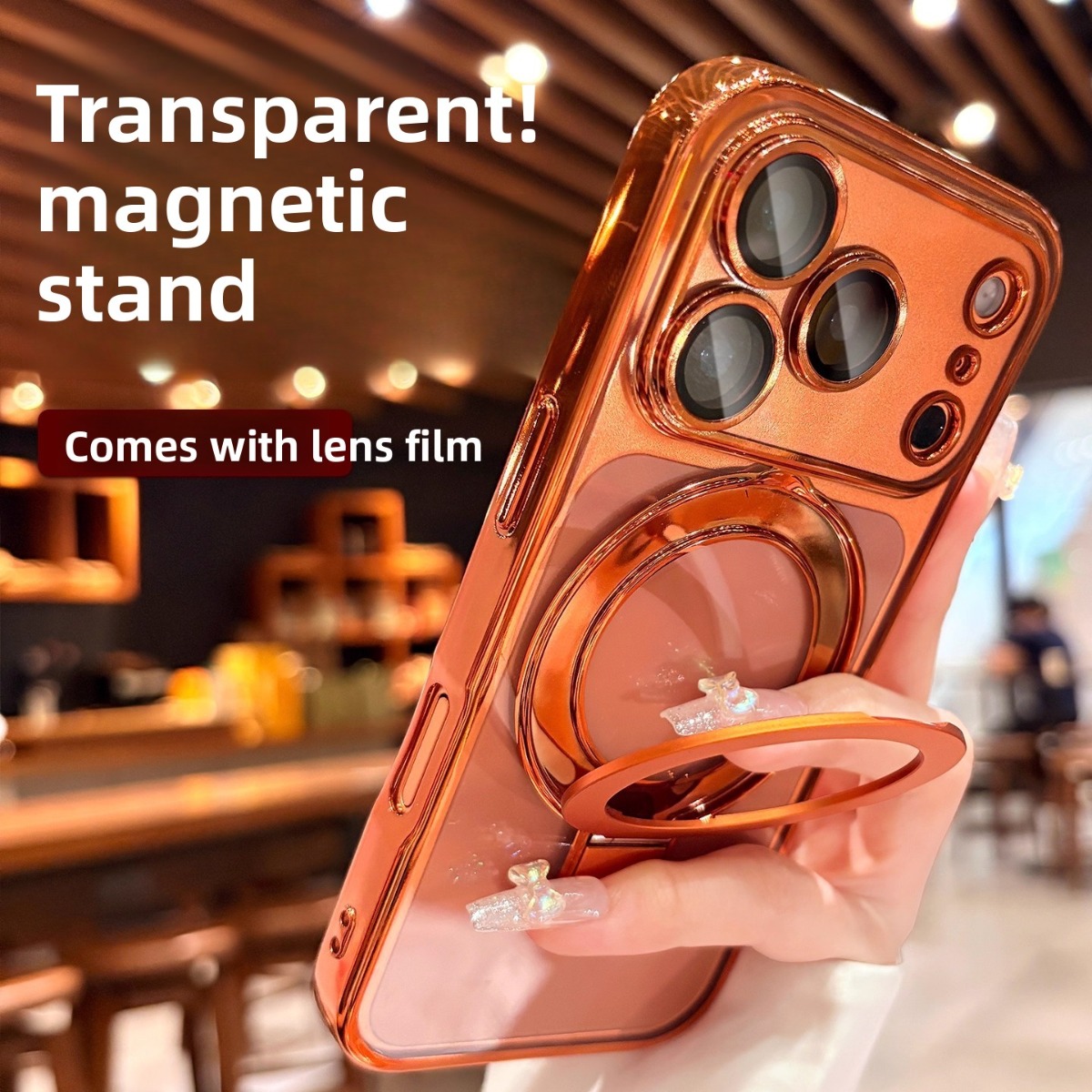 Ring Stand Case - Para magsafe suporte magnético caso de