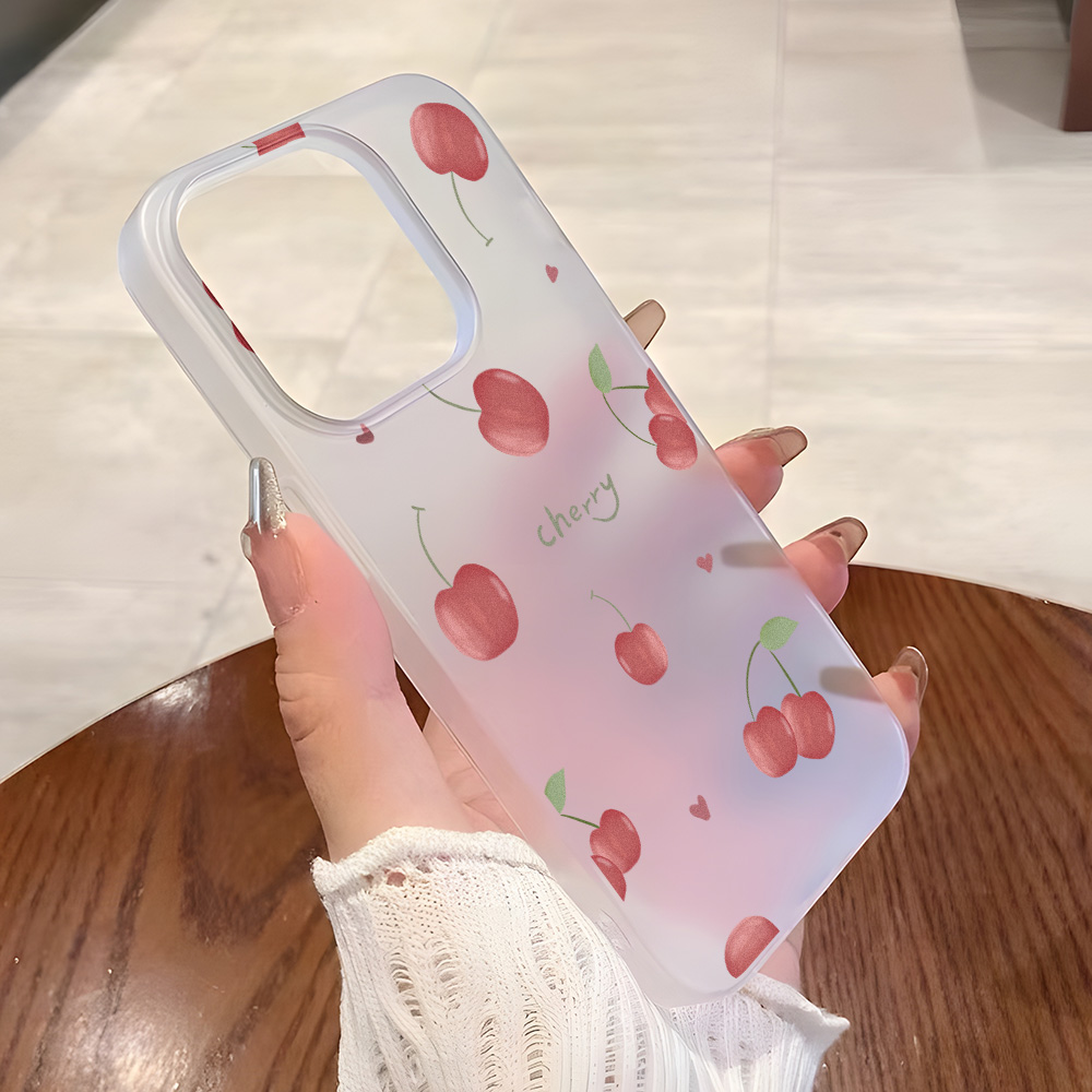 Matte Frosted Case - Capa de Telefone Cherry Fosca para