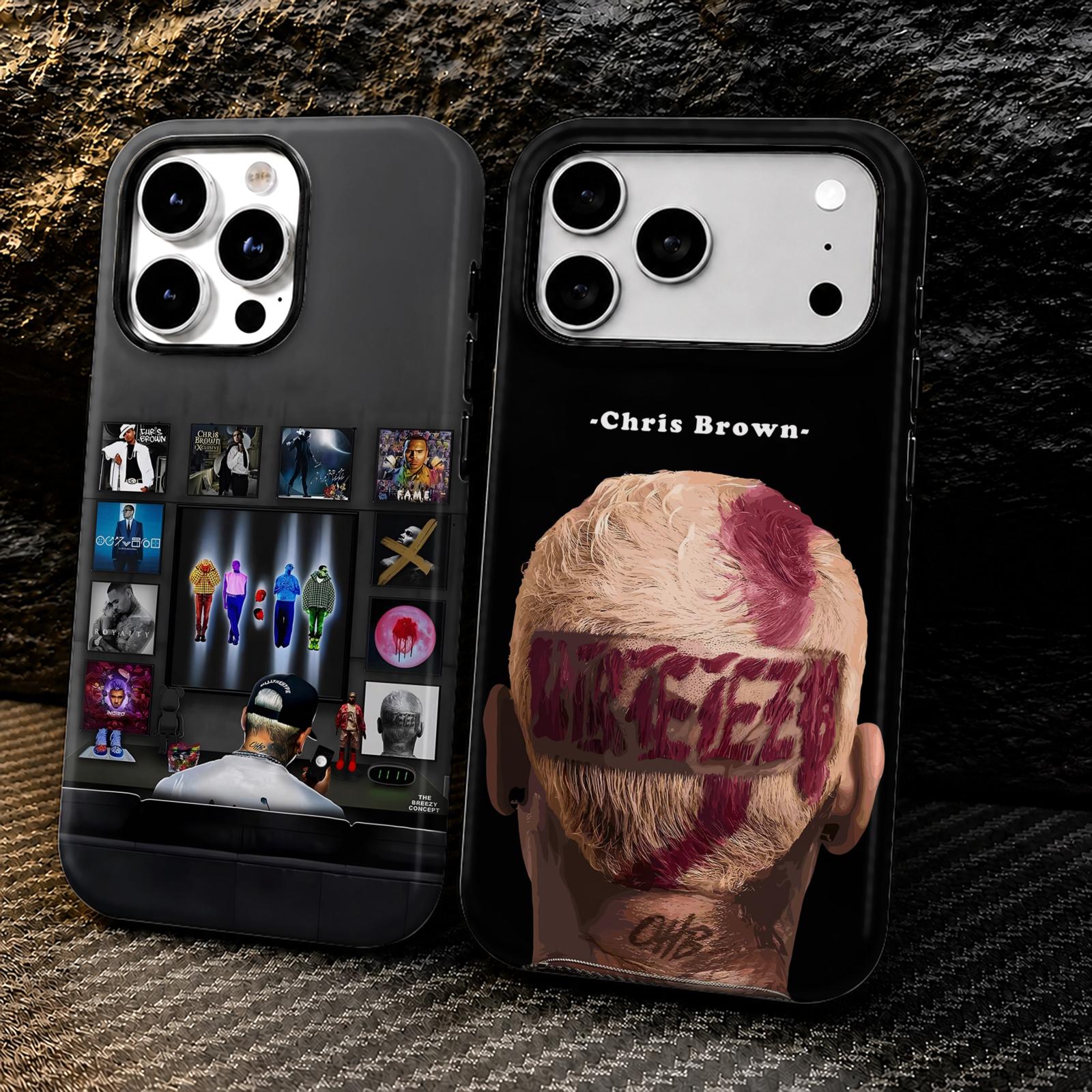 Phone Cases Brown - Capa de Celular Rap C-Chris B-Brown