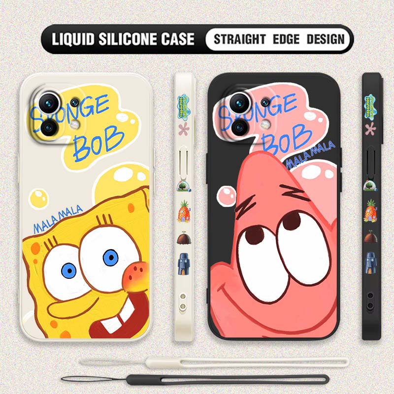 Phone Cases Silicone - Capa S-Starfish S-SpongeBob para Xiaomi Mi
