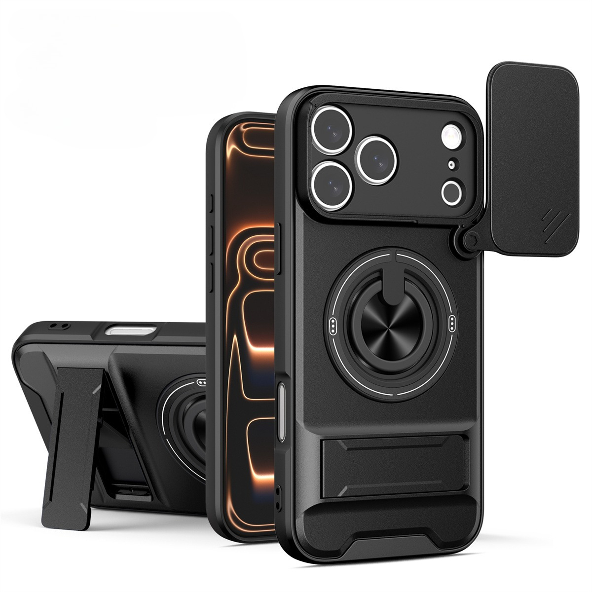 Capa de telefone magnética par - Ring Stand Case avaliação e preço