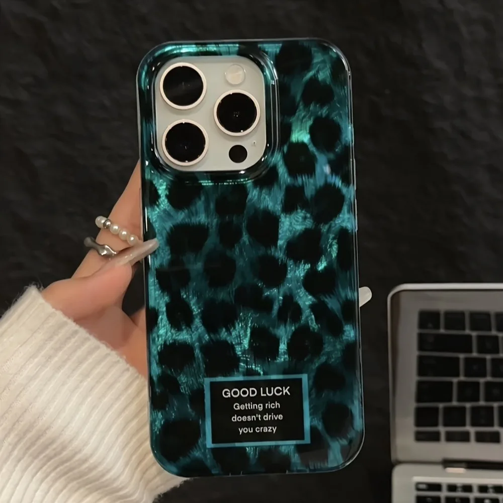 Capa de Telefone Retro com Est - Phone Cases Leopard Print avaliação e preço