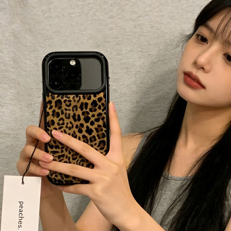 Ins estilo coreano marrom leop - Phone Cases Brown avaliação e preço
