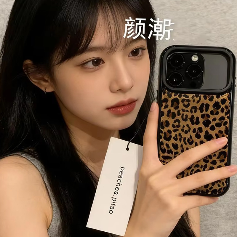 Ins estilo coreano marrom leop - Phone Cases Brown avaliação e preço