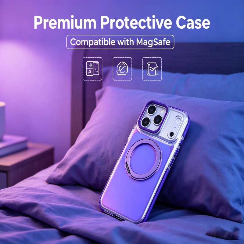 Capa Magnética de Luxo com Gra - Ring Stand Case avaliação e preço