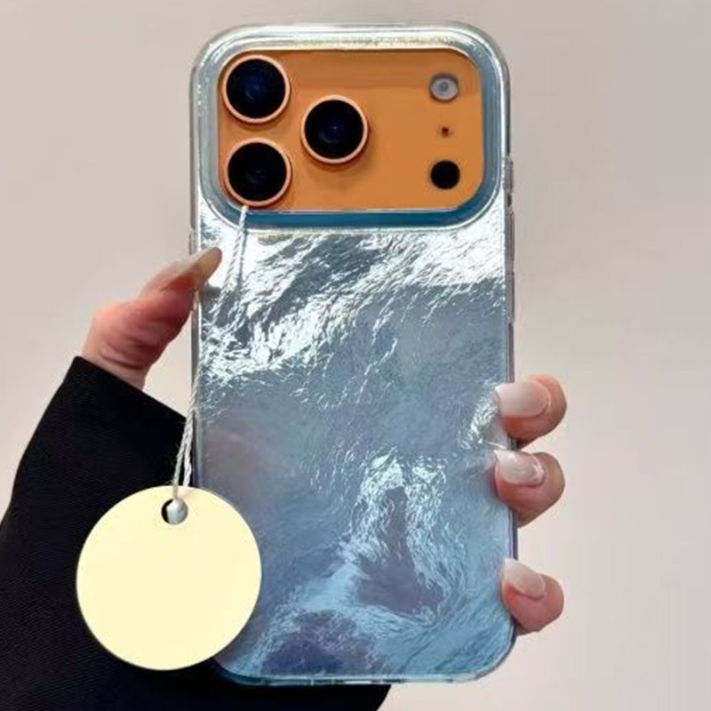 Ins estilo azul mistura impres - Phone Cases Brown avaliação e preço
