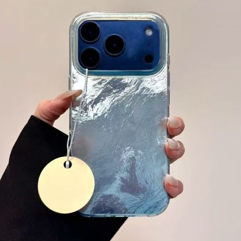 Ins estilo azul mistura impres - Phone Cases Brown avaliação e preço