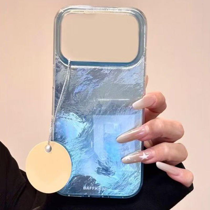 Ins estilo azul mistura impres - Phone Cases Brown avaliação e preço
