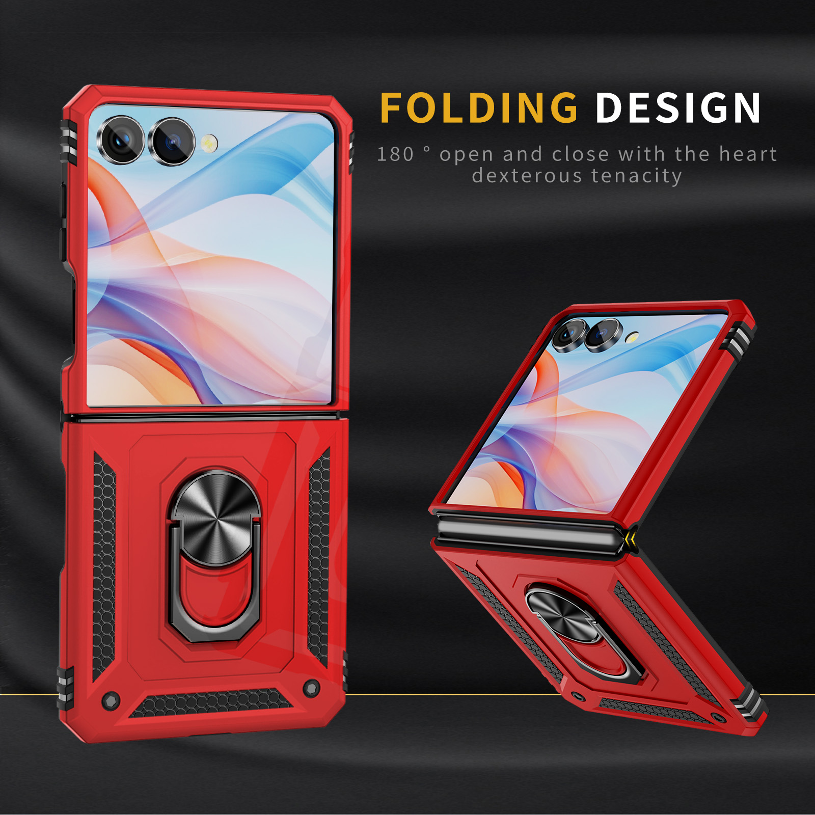 Capa de telefone à prova de ch - Ring Stand Case avaliação e preço
