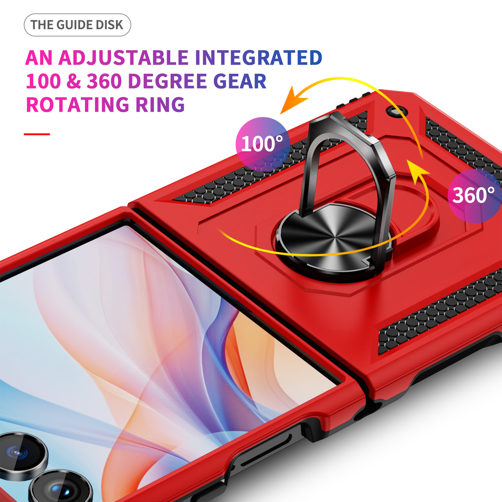 Capa de telefone à prova de ch - Ring Stand Case avaliação e preço