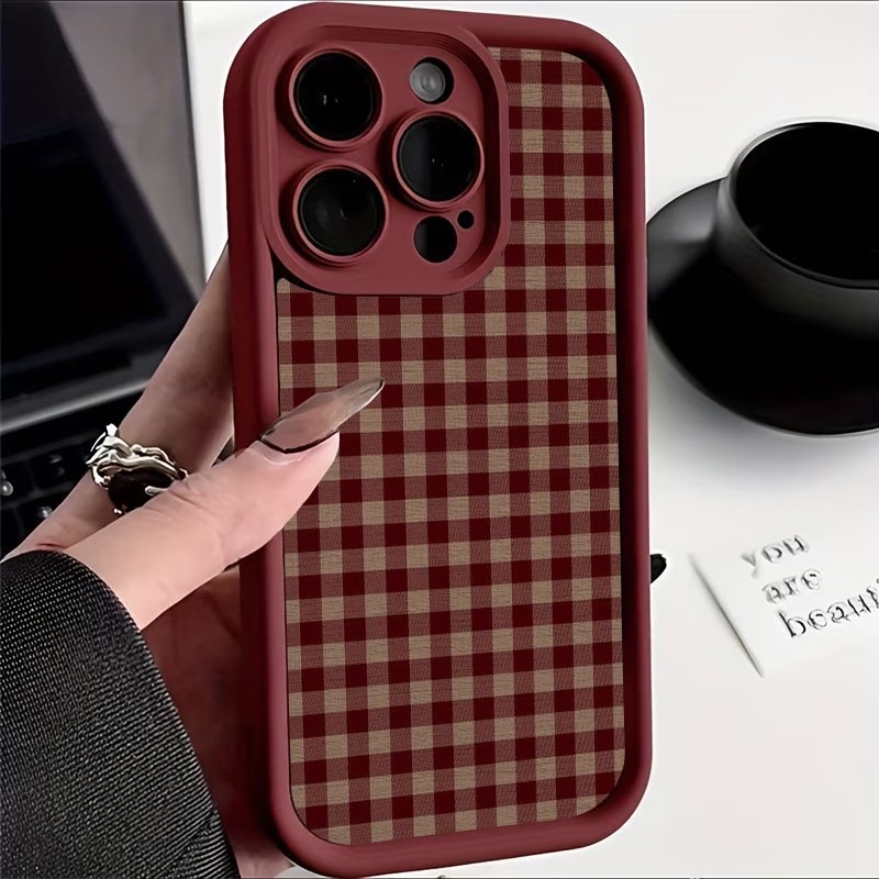 Capa de Celular TPU Xadrez Mar - Phone Cases Brown avaliação e preço
