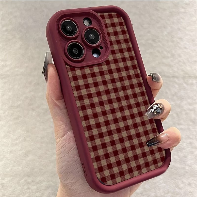 Capa de Celular TPU Xadrez Mar - Phone Cases Brown avaliação e preço