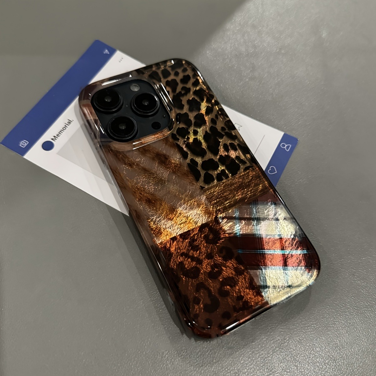 Capa de telefone com estampa d - Phone Cases Leopard Print avaliação e preço