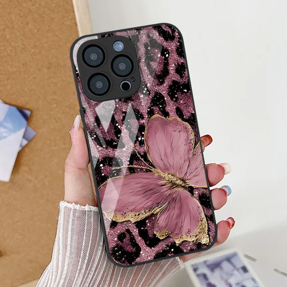 Borboleta leopardo impressão c - Phone Cases Leopard Print avaliação e preço
