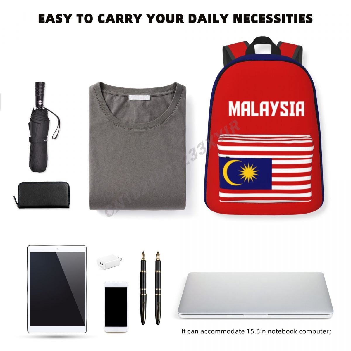 Mochila unissex bandeira da ma - Phone Cases Malaysia avaliação e preço