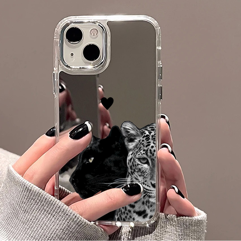 Capa Protetora Espelhada com E - Phone Cases Leopard Print avaliação e preço