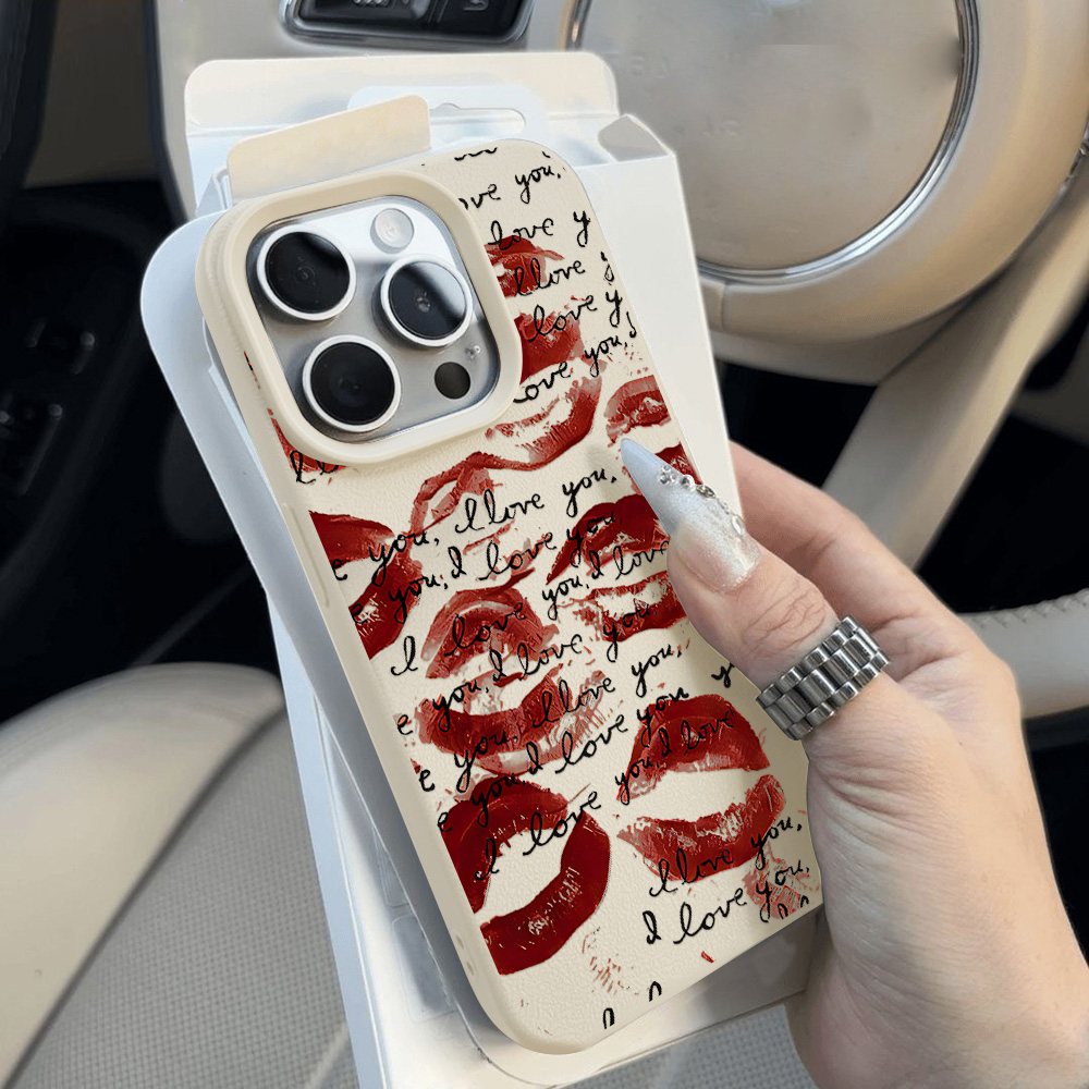 Capa de telefone de couro com  - Phone Cases Store avaliação e preço