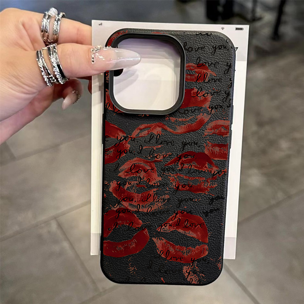 Capa de telefone de couro com  - Phone Cases Store avaliação e preço