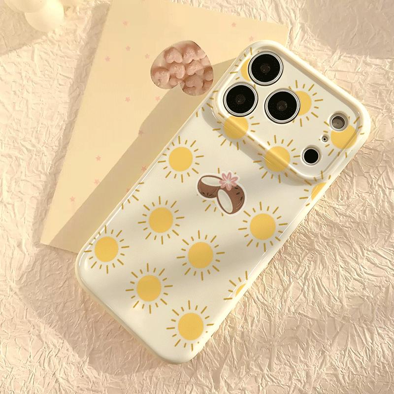Capa de Silicone Sun Coconut D - Phone Cases Iphone 17 avaliação e preço