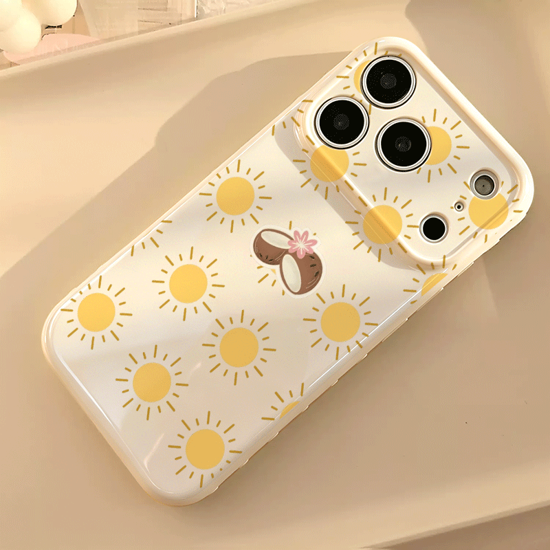 Capa de Silicone Sun Coconut D - Phone Cases Iphone 17 avaliação e preço